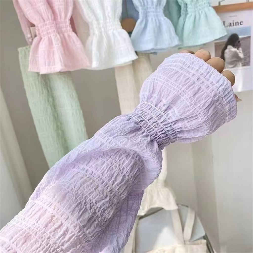 Fingerless Glove Knit - Летние уличные перчатки-рукава из сетчатой ткани