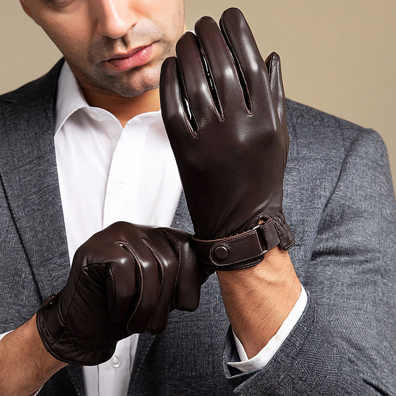 Leather Driving Glove - 2024, мужские кожаные перчатки из овчины,