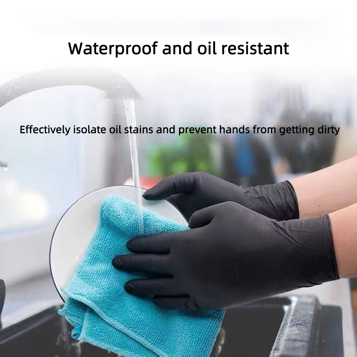 20/50/100 шт. черных виниловых – обзор и цена Rubber Glove Cleaning