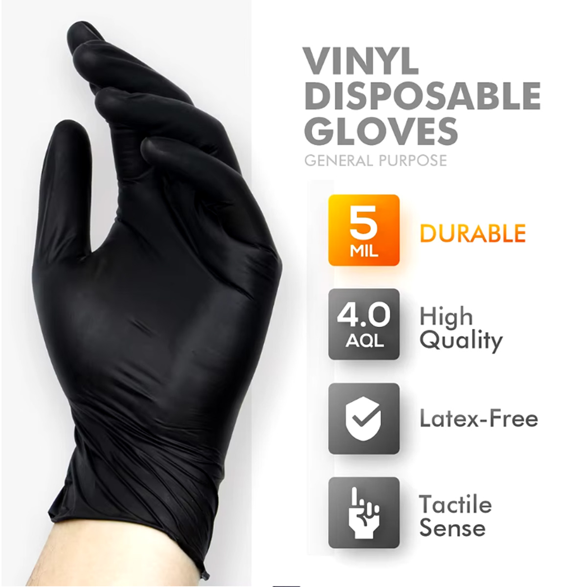 20/50/100 шт. черных виниловых – обзор и цена Rubber Glove Cleaning