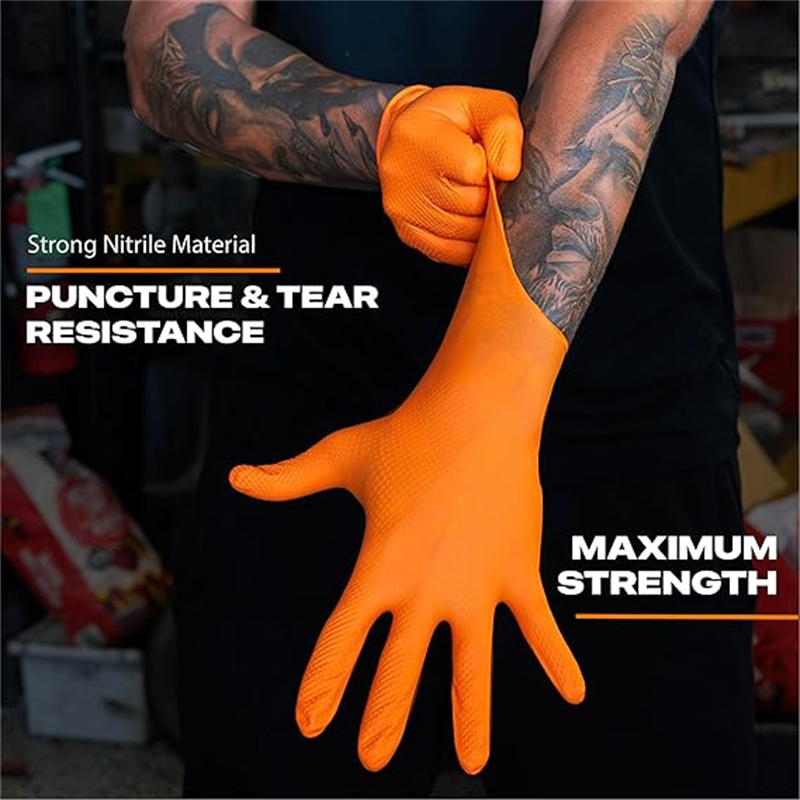 8-мильные сверхмощные промышле – обзор и цена Nitrile Mechanic Glove