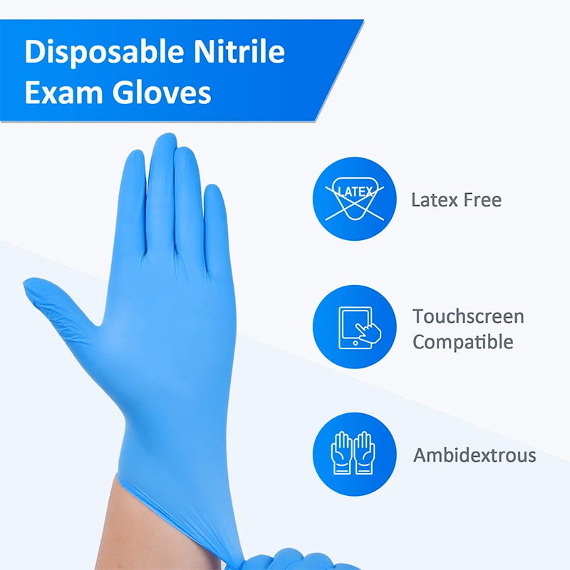 100 шт. синих нитриловых однор – обзор и цена Nitrile Mechanic Glove