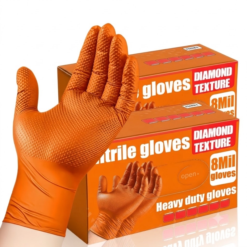 Прочные оранжевые нитриловые п – обзор и цена Nitrile Mechanic Glove