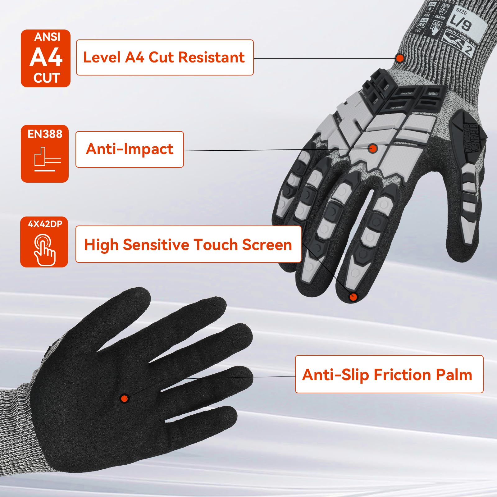 Ударопрочные перчатки с защито – обзор и цена Work Glove Impact