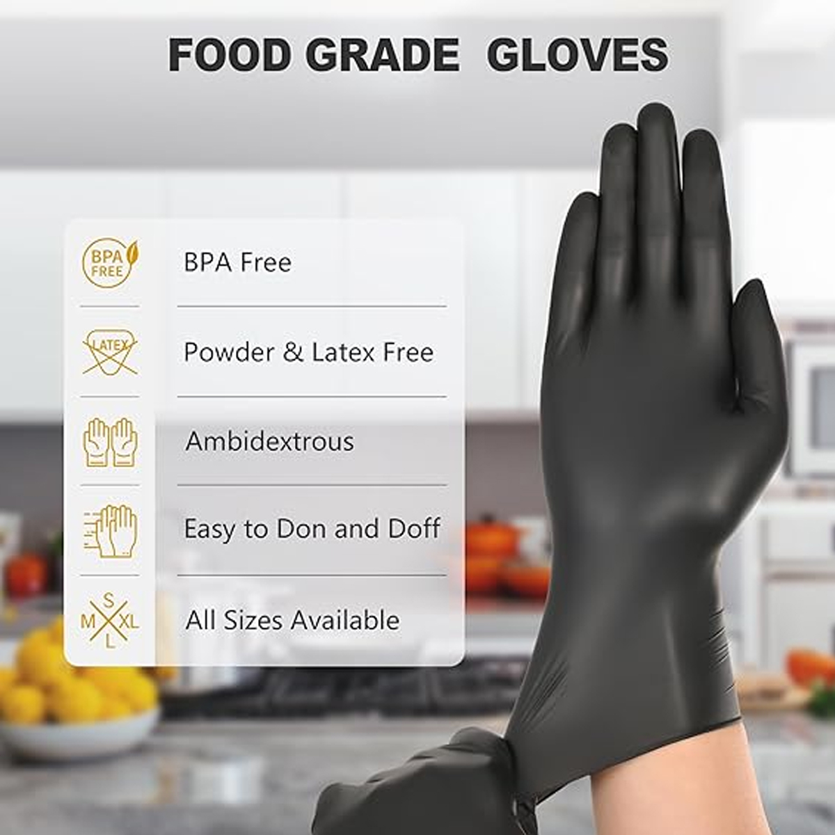 Прочные черные одноразовые нит – обзор и цена Nitrile Mechanic Glove