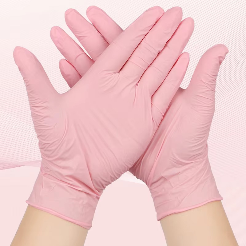 20/50/100/200 розовых одноразо – обзор и цена Rubber Glove Cleaning